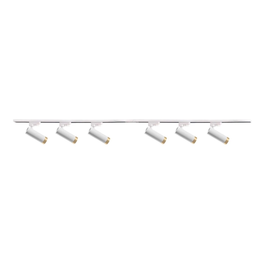 Oświetlenie punktowe do systemu szynowego FADO 6xGU10/10W/230V + 2x1 m system szynowy białe