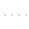 Oświetlenie punktowe do systemu szynowego LYNX 4xGU10/10W/230V + 2 x 75 cm system szynowy biały