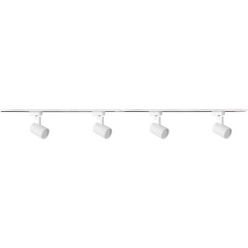 Oświetlenie punktowe do systemu szynowego LYNX 4xGU10/10W/230V + 2 x 75 cm system szynowy biały