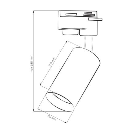 Oświetlenie punktowe do systemu szynowego MARIBEL 1xGU10/10W/230V białe