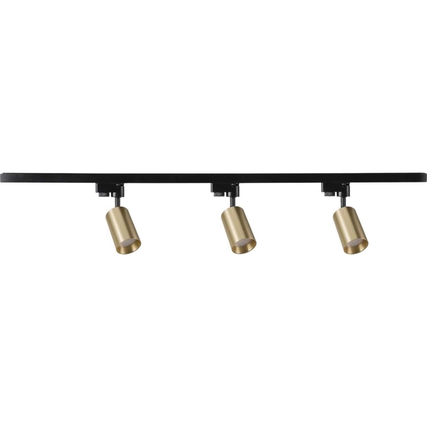 Oświetlenie punktowe do systemu szynowego MARIBEL 3xGU10/10W/230V +1 m system szynowy złoty