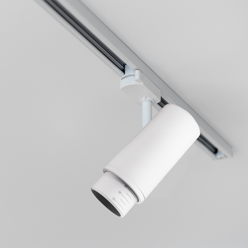 Oświetlenie punktowe do systemu szynowego MICA 1xGU10/25W/230V 1-fazowy  biały