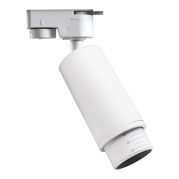 Oświetlenie punktowe do systemu szynowego MICA 1xGU10/25W/230V 1-fazowy  biały