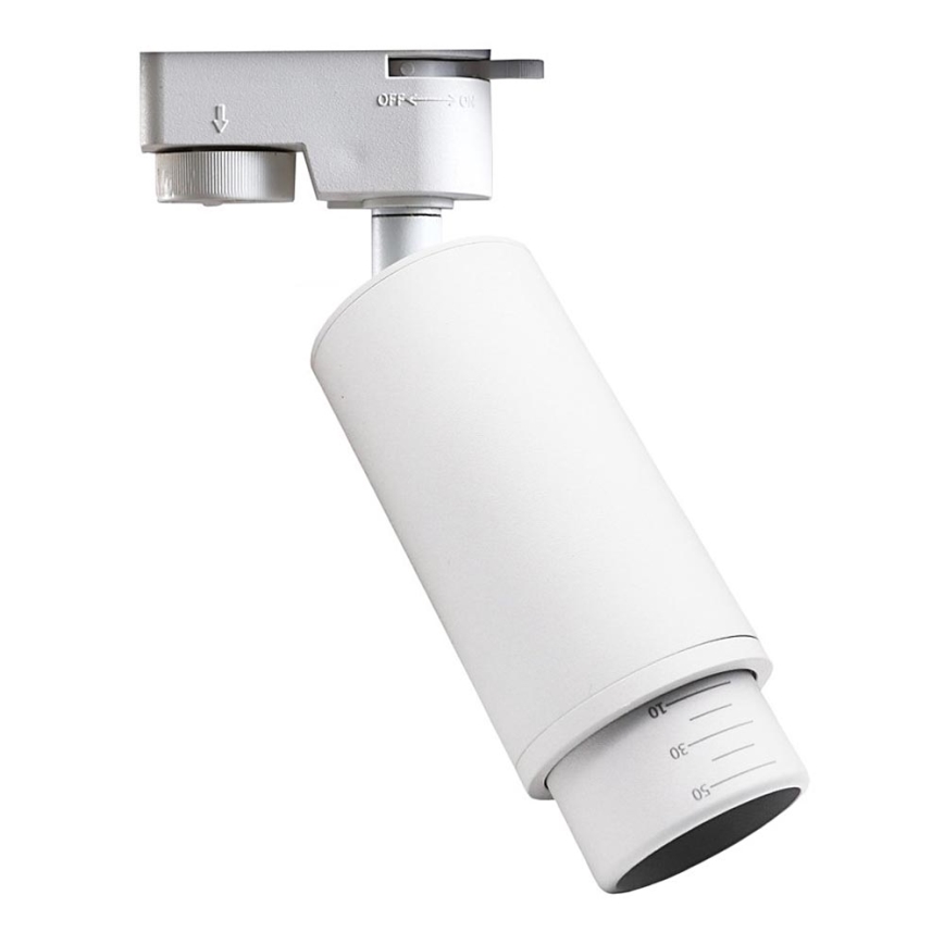 Oświetlenie punktowe do systemu szynowego MICA 1xGU10/25W/230V 1-fazowy  biały