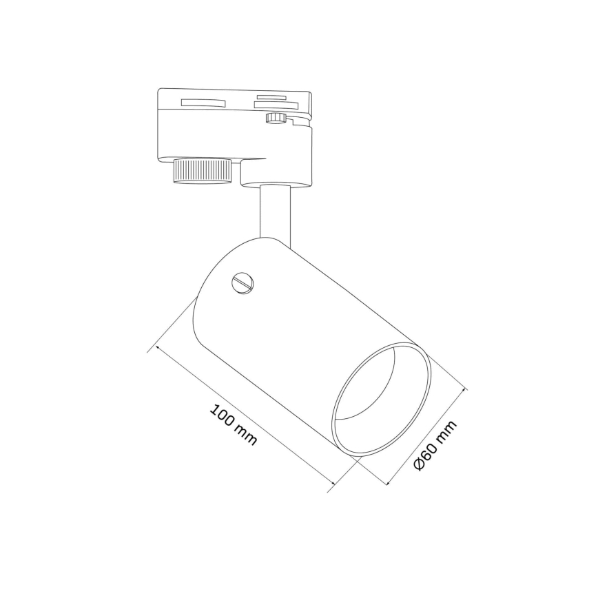 Oświetlenie punktowe do systemu szynowego SMOKY 1xGU10/10W/230V czarny