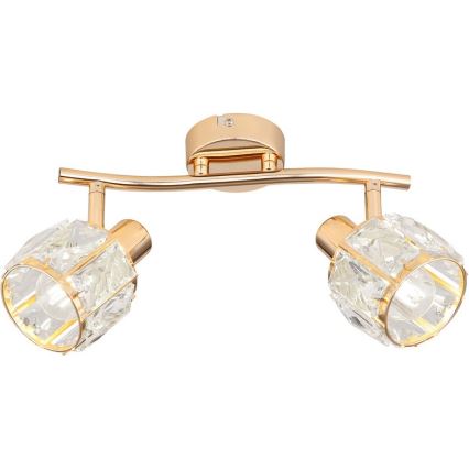 Oświetlenie punktowe DUBAI 2xE14/40W/230V Rose gold