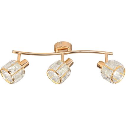 Oświetlenie punktowe DUBAI 3xE14/40W/230V Rose gold