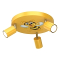 Oświetlenie punktowe dziecięce FUN 3xGU10/8W/230V żółty/pszczółka
