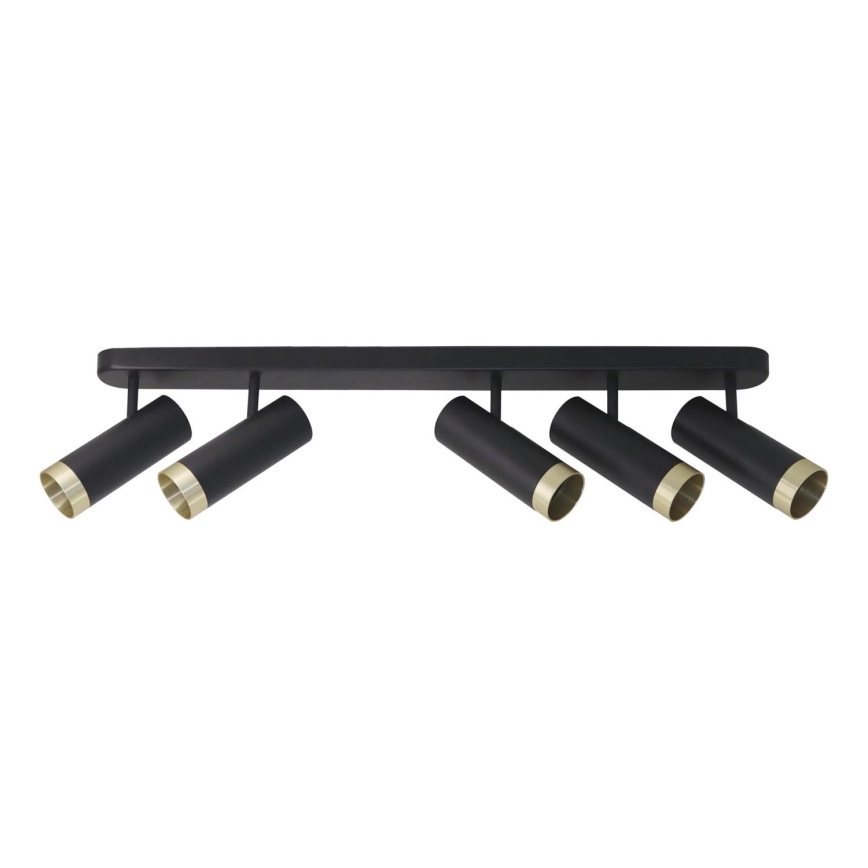 Oświetlenie punktowe FADO 5xGU10/10W/230V czarne