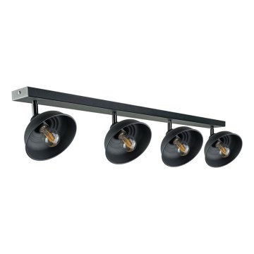 Oświetlenie punktowe FAUN 4xE27/60W/230V czarny
