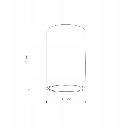Oświetlenie punktowe FLARE 1xGU10/10W/230V 10 cm biały