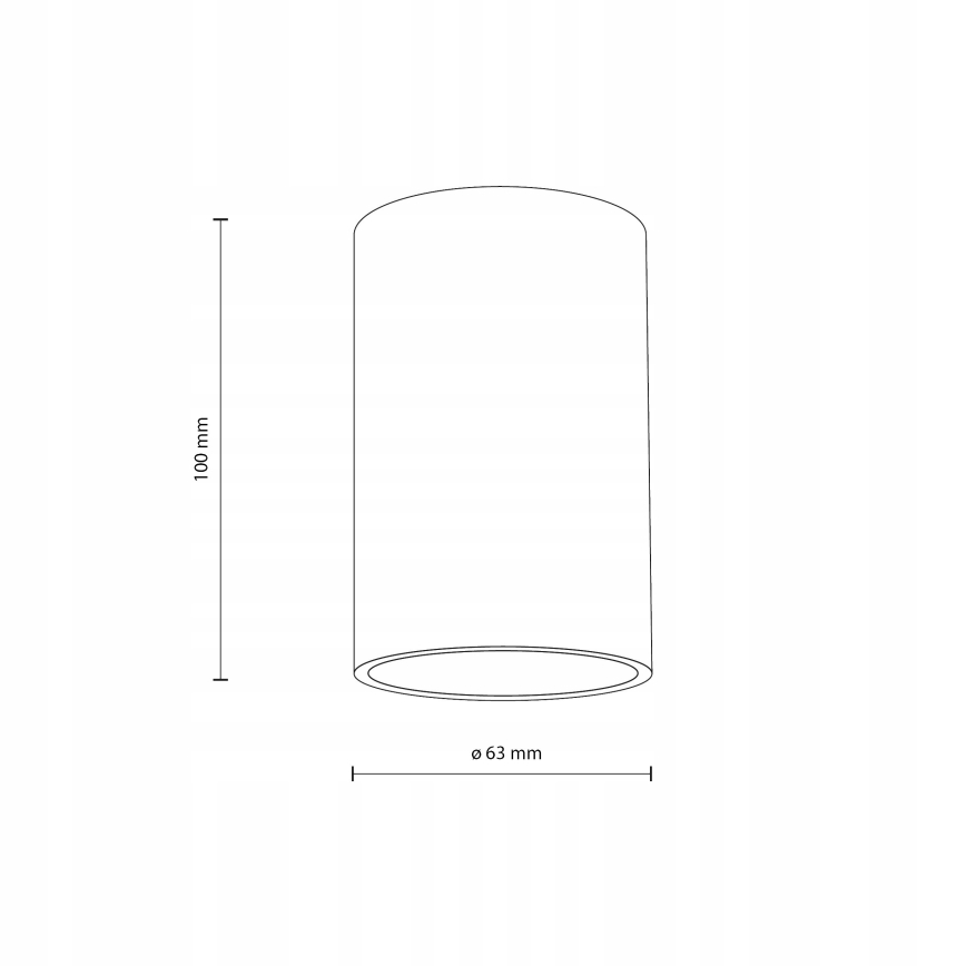 Oświetlenie punktowe FLARE 1xGU10/10W/230V 10 cm biały