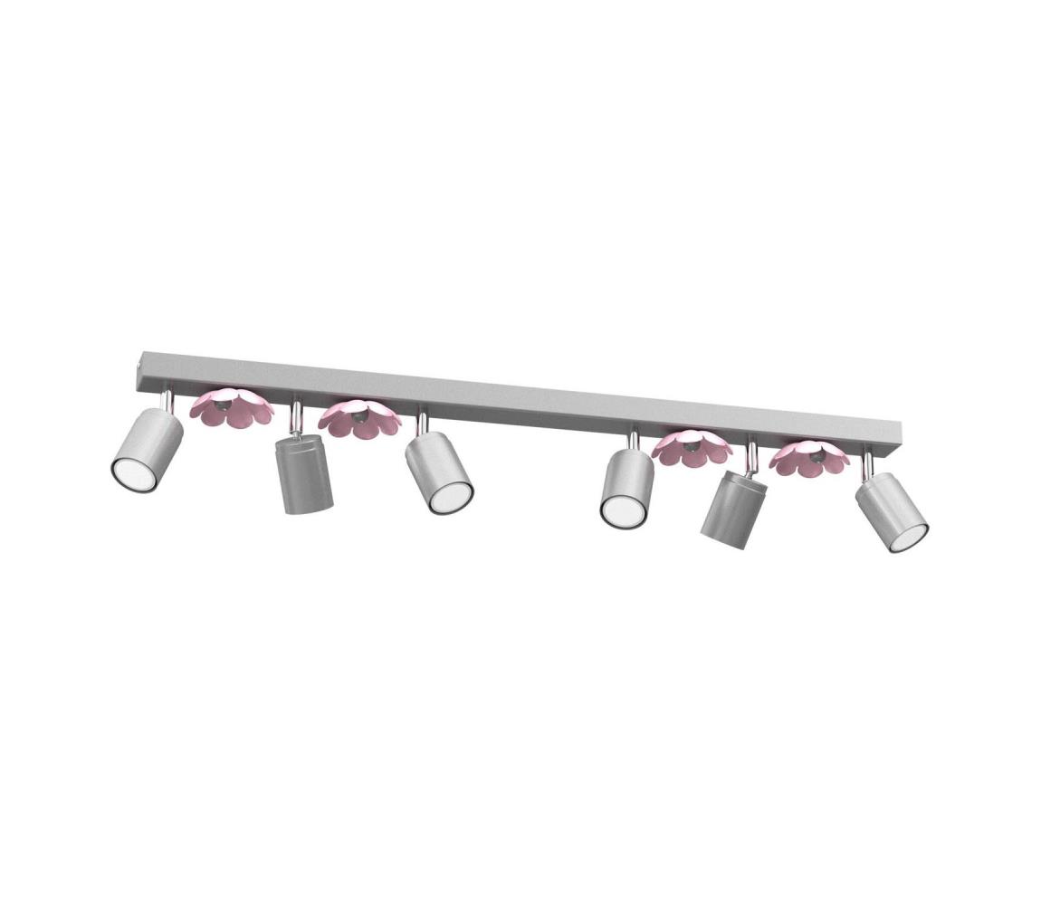 Oświetlenie punktowe FLOWER 6xGU10/8W/230V matowy chrom