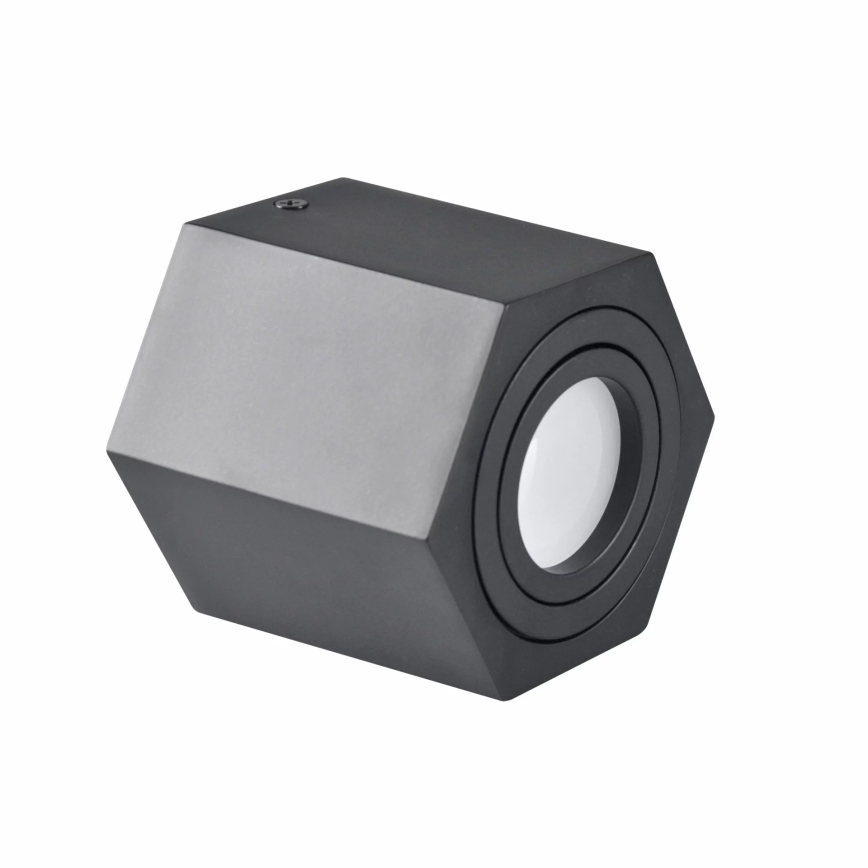 Oświetlenie punktowe HEXAGON 1xGU10/10W/230V czarny