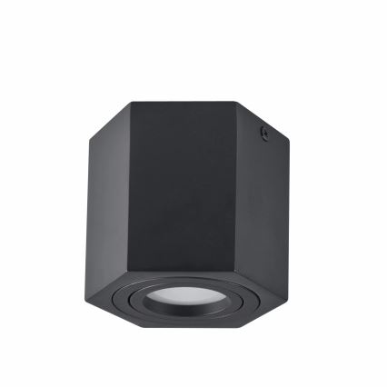 Oświetlenie punktowe HEXAGON 1xGU10/10W/230V czarny