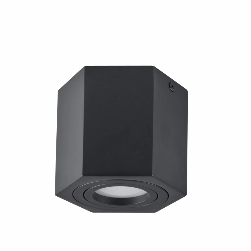 Oświetlenie punktowe HEXAGON 1xGU10/10W/230V czarny