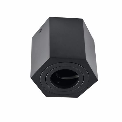 Oświetlenie punktowe HEXAGON 1xGU10/10W/230V czarny
