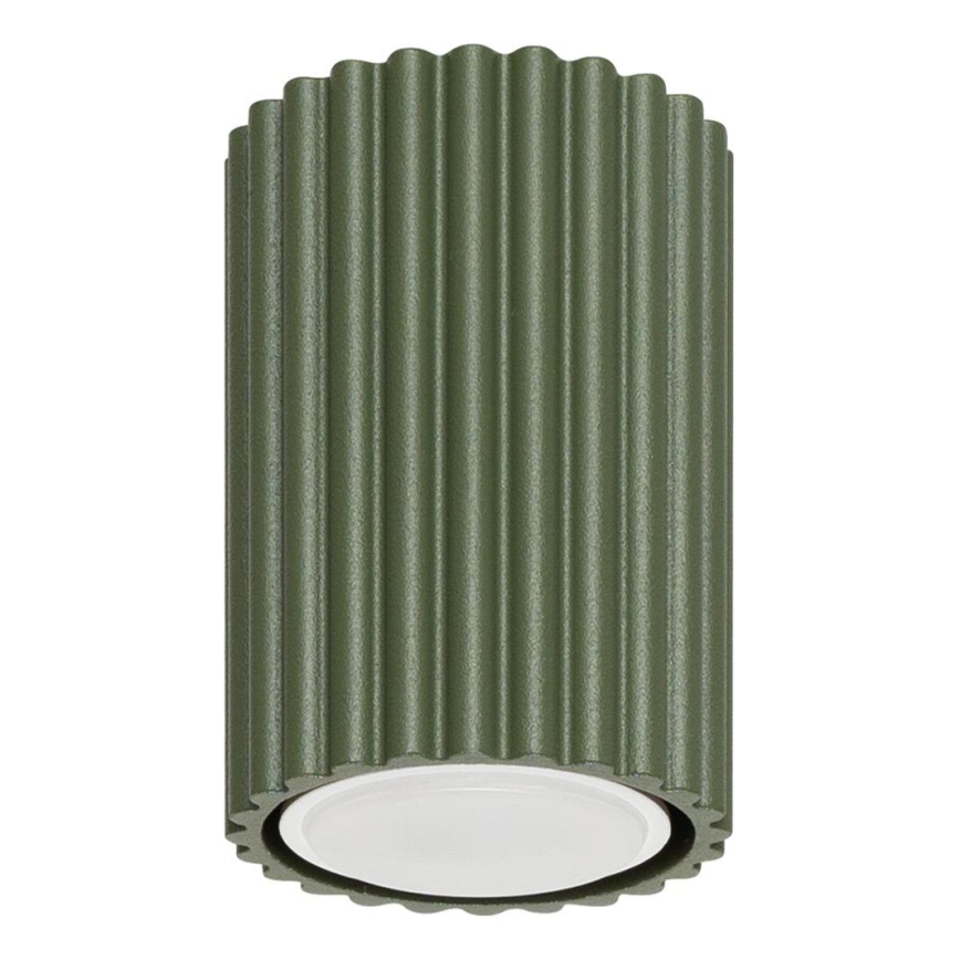 Oświetlenie punktowe KARBON 1xGU10/10W/230V 10 cm zielony