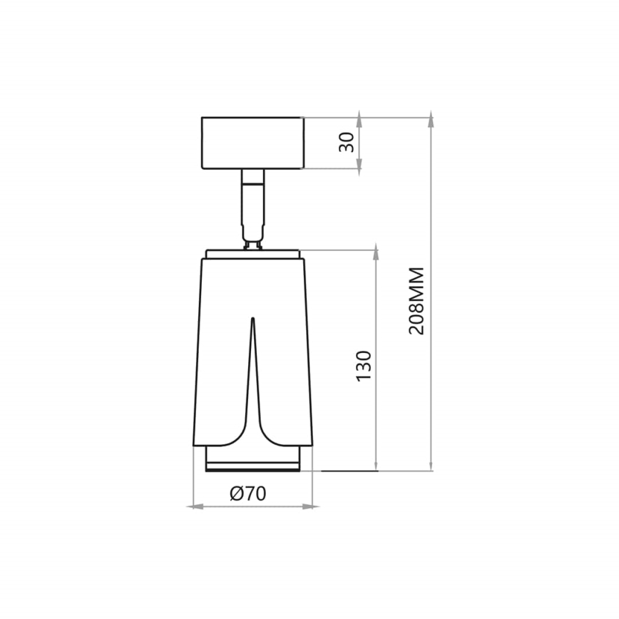 Oświetlenie punktowe KWIAT 1xGU10/8W/230V białe