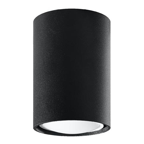 Oświetlenie punktowe LAGOS 1xGU10/10W/230V 10 cm czarny