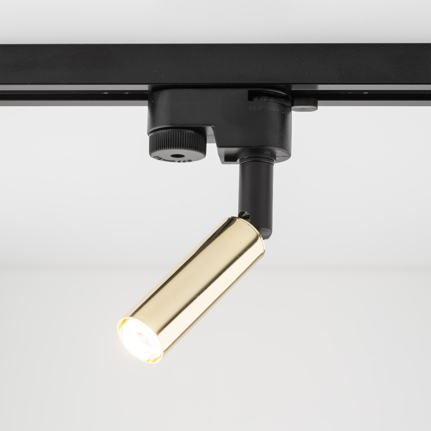 LED Oświetlenie punktowe do 1-fazowego systemu szynowego LAGOS 1xG9/3W/230V złoty/czarny