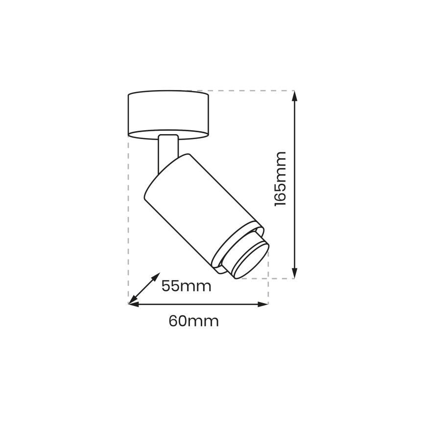Oświetlenie punktowe MICA 1xGU10/25W/230V biały