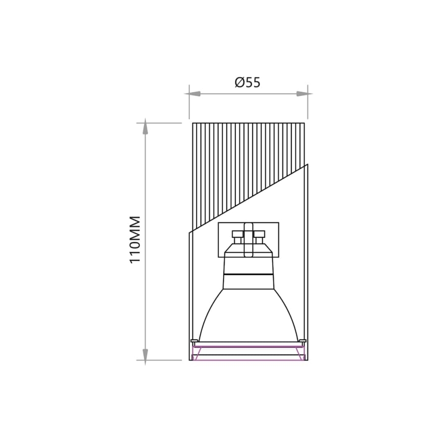 Oświetlenie punktowe NEO 1xGU10/8W/230V białe
