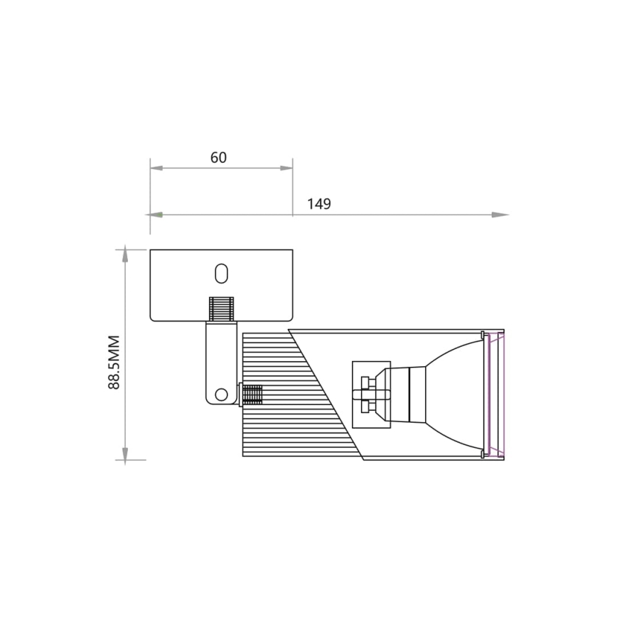 Oświetlenie punktowe NEO 1xGU10/8W/230V czarne/złote