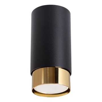 Oświetlenie punktowe NERO 1xGU10/10W/230V 12,5 cm czarny/złoty