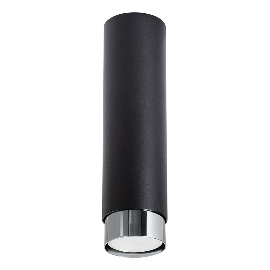 Oświetlenie punktowe NERO 1xGU10/10W/230V 22,5 cm czarny/chrom błyszczący