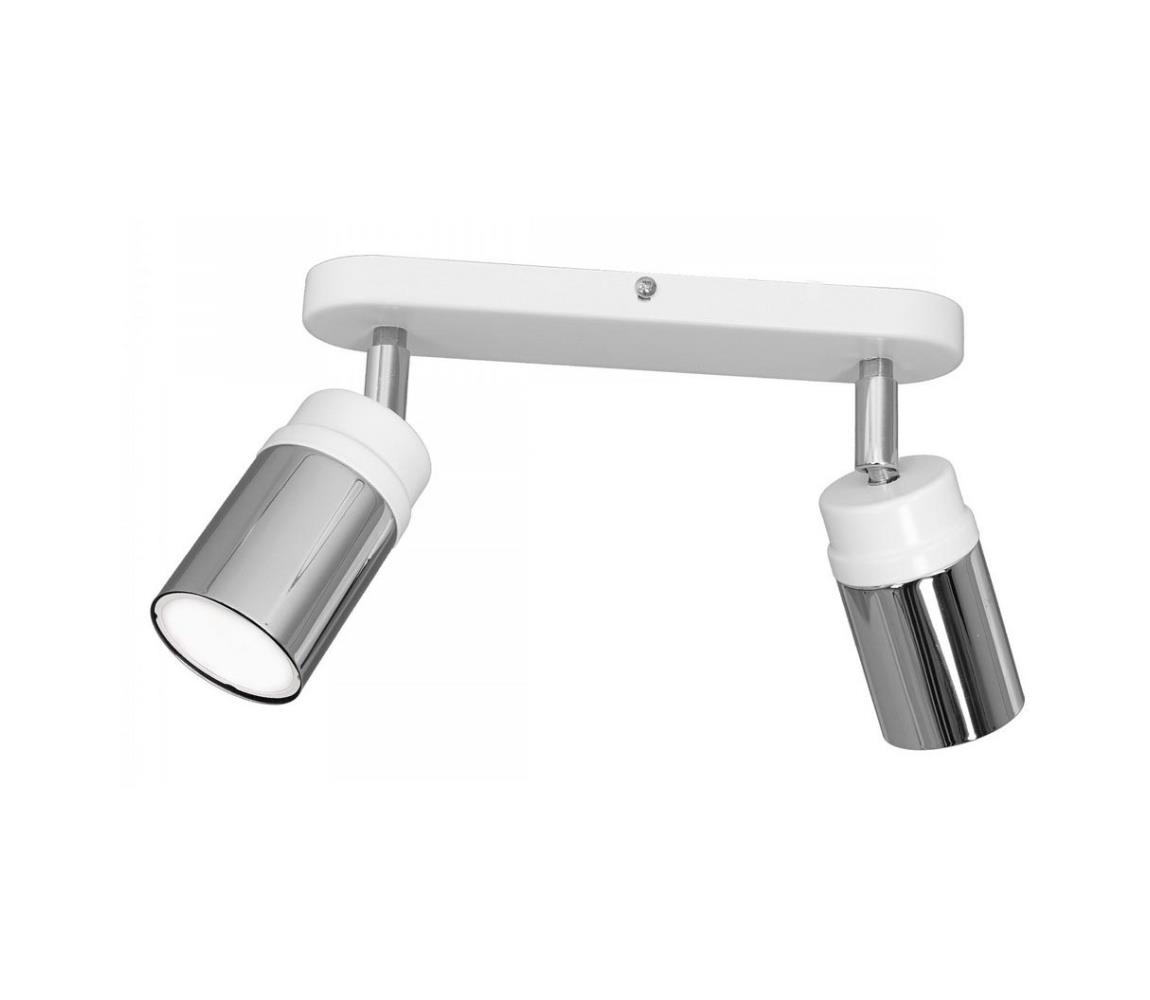 Oświetlenie punktowe NEST 2xGU10/8W/230V biały/chrom