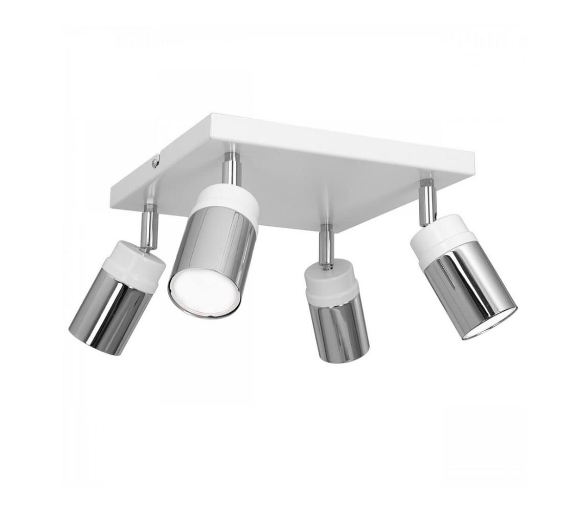 Oświetlenie punktowe NEST 4xGU10/8W/230V biały/chrom