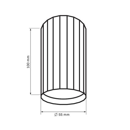 Oświetlenie punktowe NICEA 1xGU10/10W/230V czarne