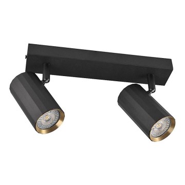 Oświetlenie punktowe NICEA 2xGU10/10W/230V czarne