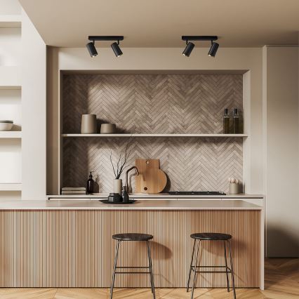 Oświetlenie punktowe NICEA 2xGU10/10W/230V czarne