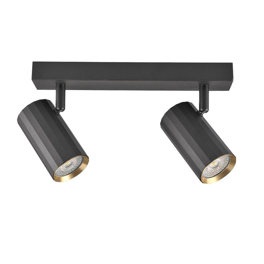 Oświetlenie punktowe NICEA 2xGU10/10W/230V czarne