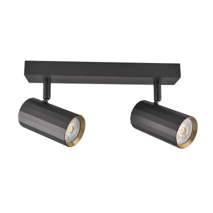 Oświetlenie punktowe NICEA 2xGU10/10W/230V czarne