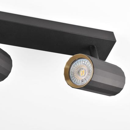 Oświetlenie punktowe NICEA 2xGU10/10W/230V czarne