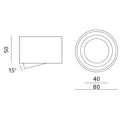 Oświetlenie punktowe OH36S 35W/230V 5 cm białe