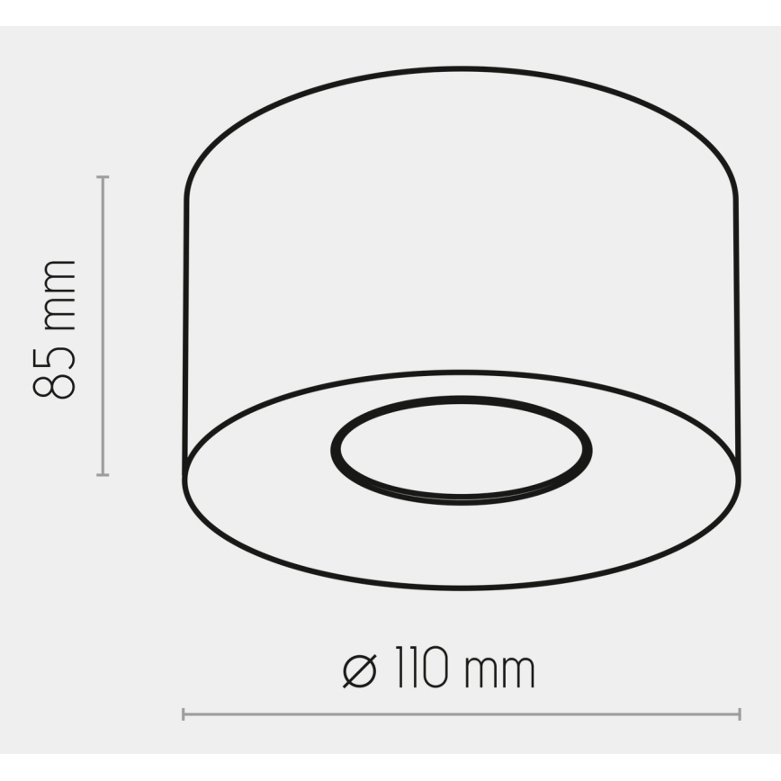 Oświetlenie punktowe ORION 1xGU10/10W/230V szary