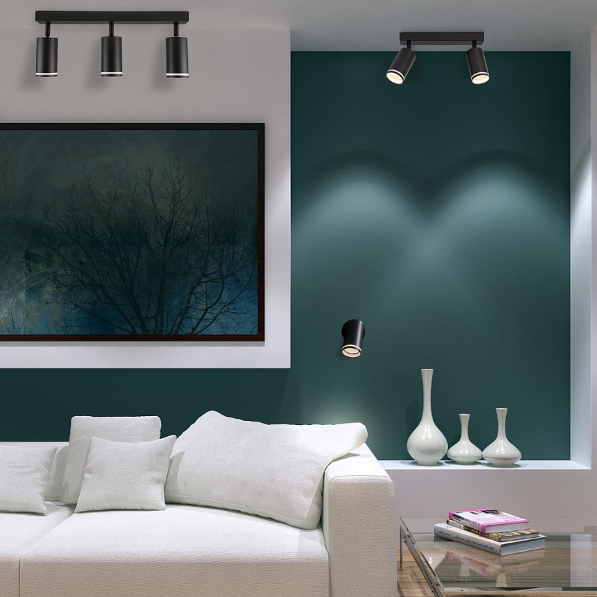 Oświetlenie punktowe PARIS 1xGU10/10W/230V czarne