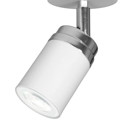 Oświetlenie punktowe RENO 1xGU10/8W/230V biały/chrom błyszczący