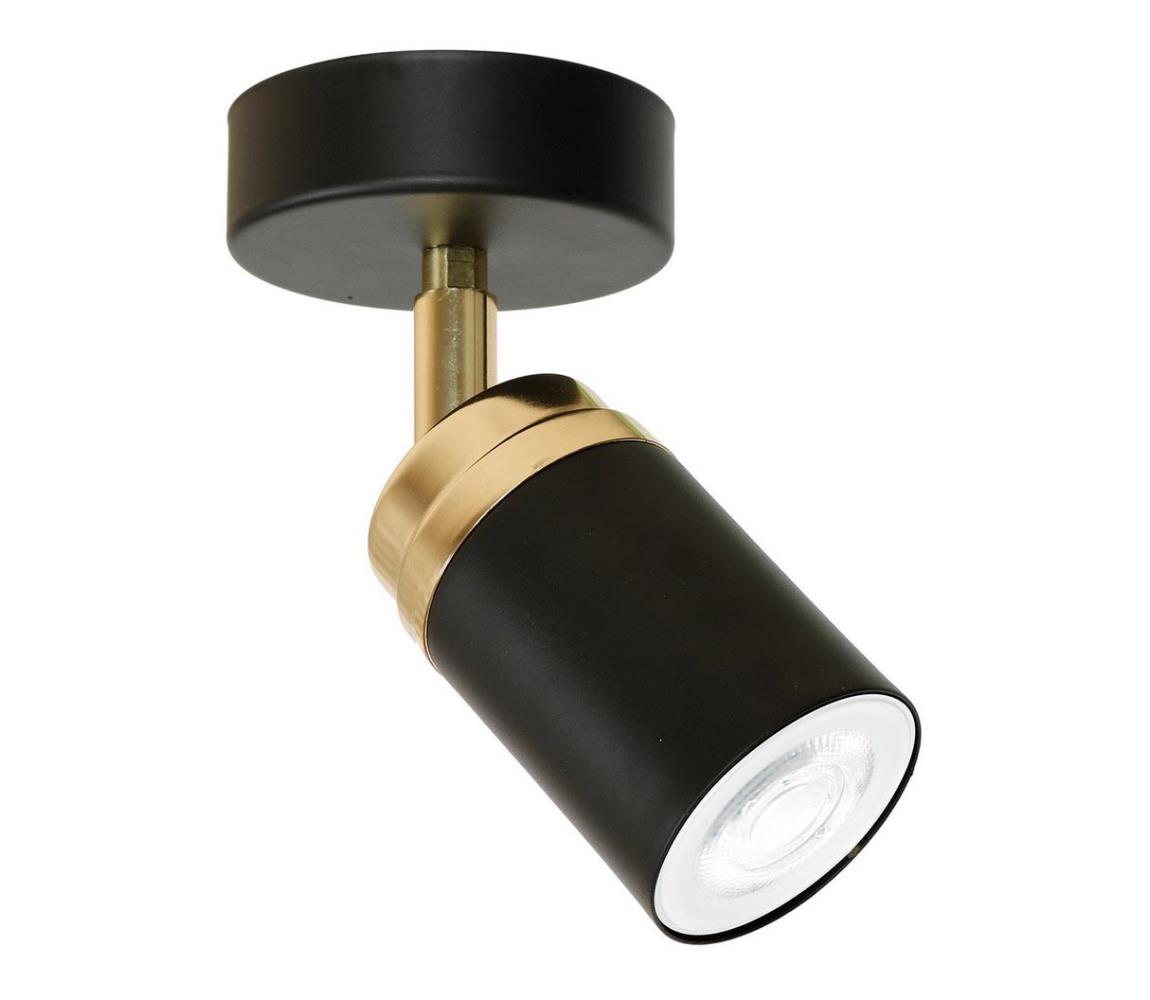 Oświetlenie punktowe RENO 1xGU10/8W/230V czarne/złote