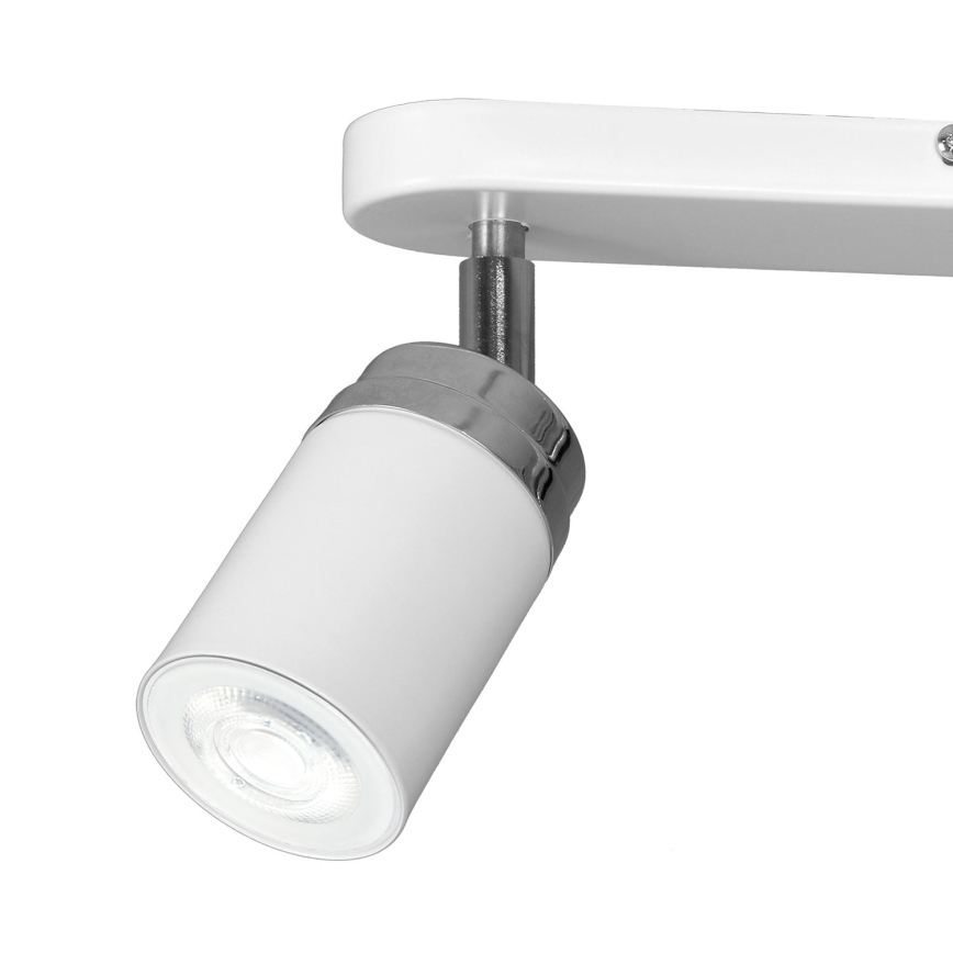 Oświetlenie punktowe RENO 2xGU10/8W/230V biały/chrom błyszczący