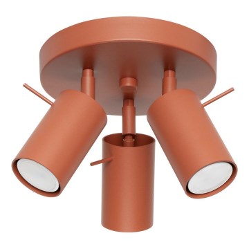 Oświetlenie punktowe RING 3xGU10/10W/230V czerwony
