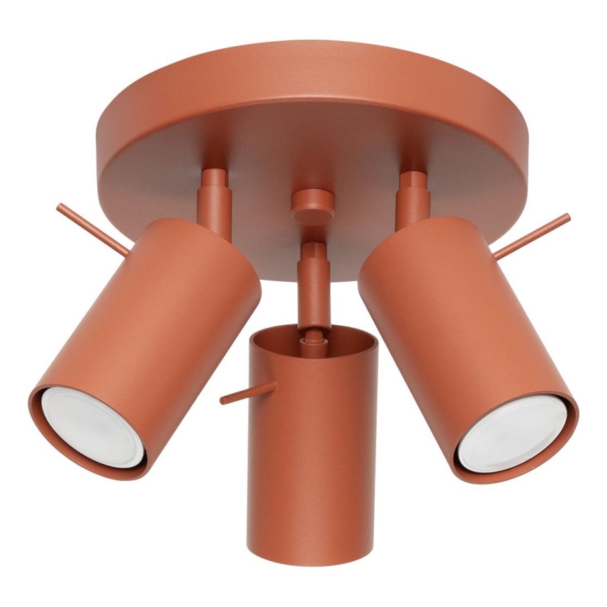 Oświetlenie punktowe RING 3xGU10/10W/230V czerwony