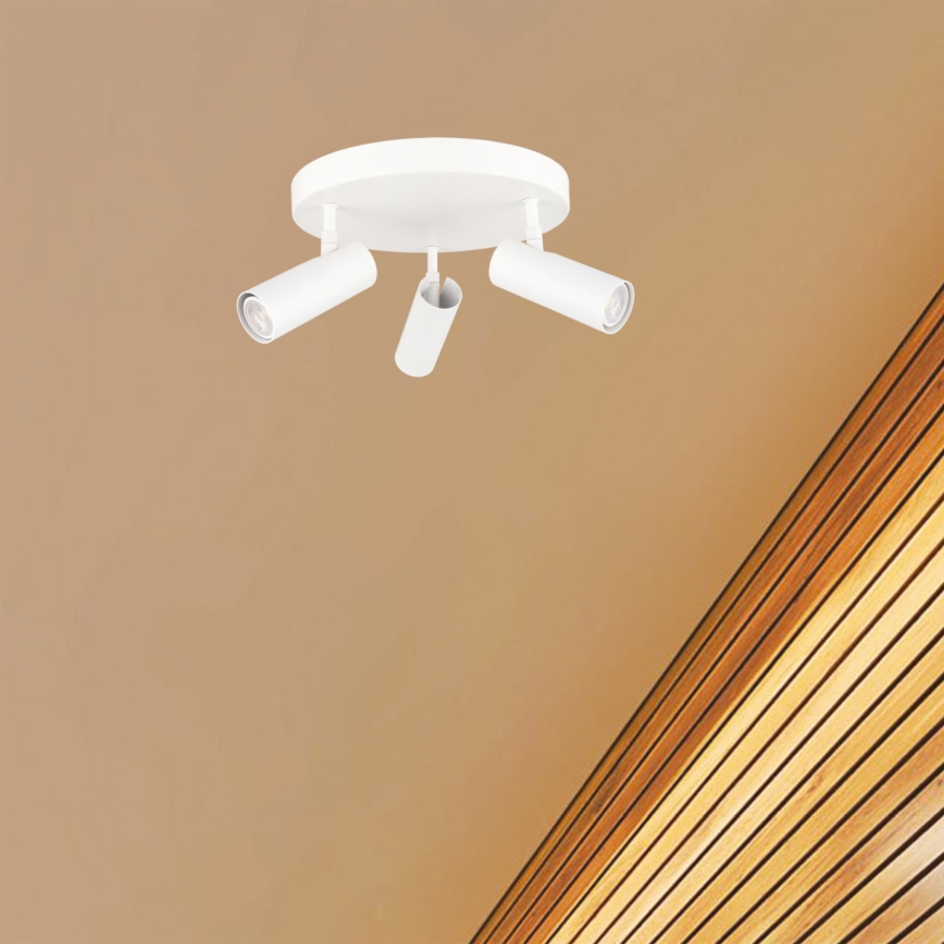 Oświetlenie punktowe ROSETTE 3xGU10/7W/230V białe