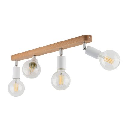 Oświetlenie punktowe SIMPLY WOOD 4xE27/15W/230V
