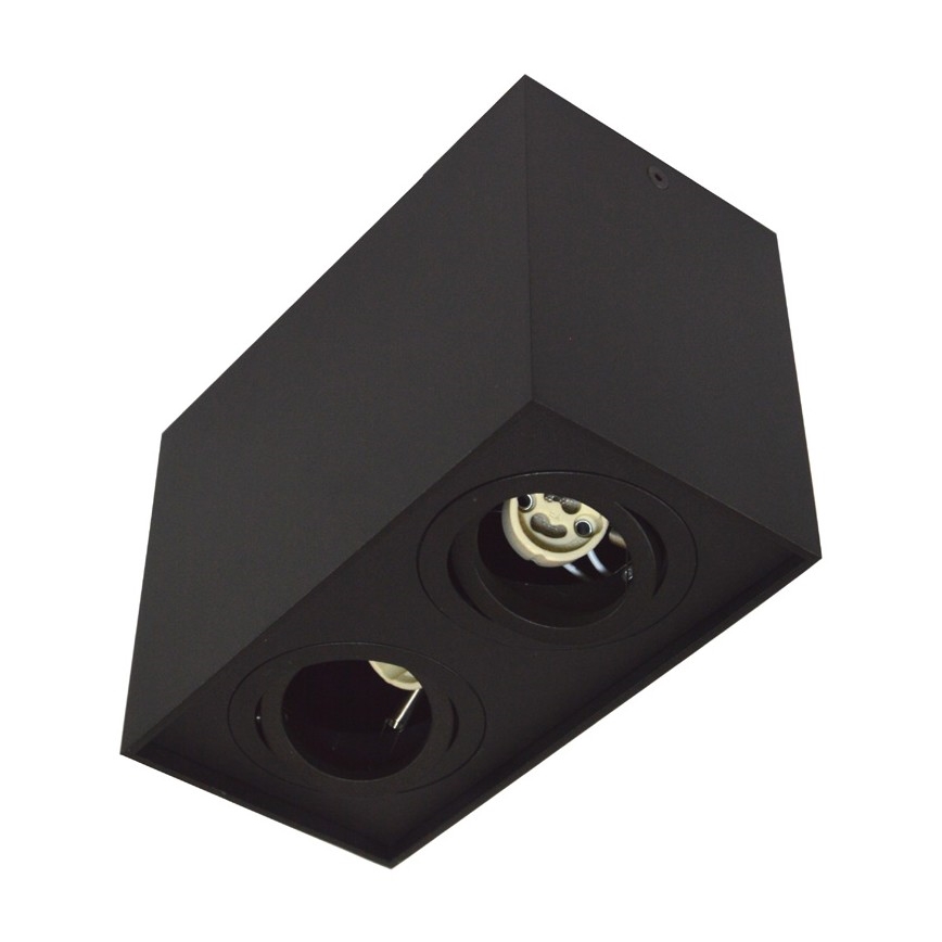 Oświetlenie punktowe SIROCO 2xGU10/30W/230V czarny