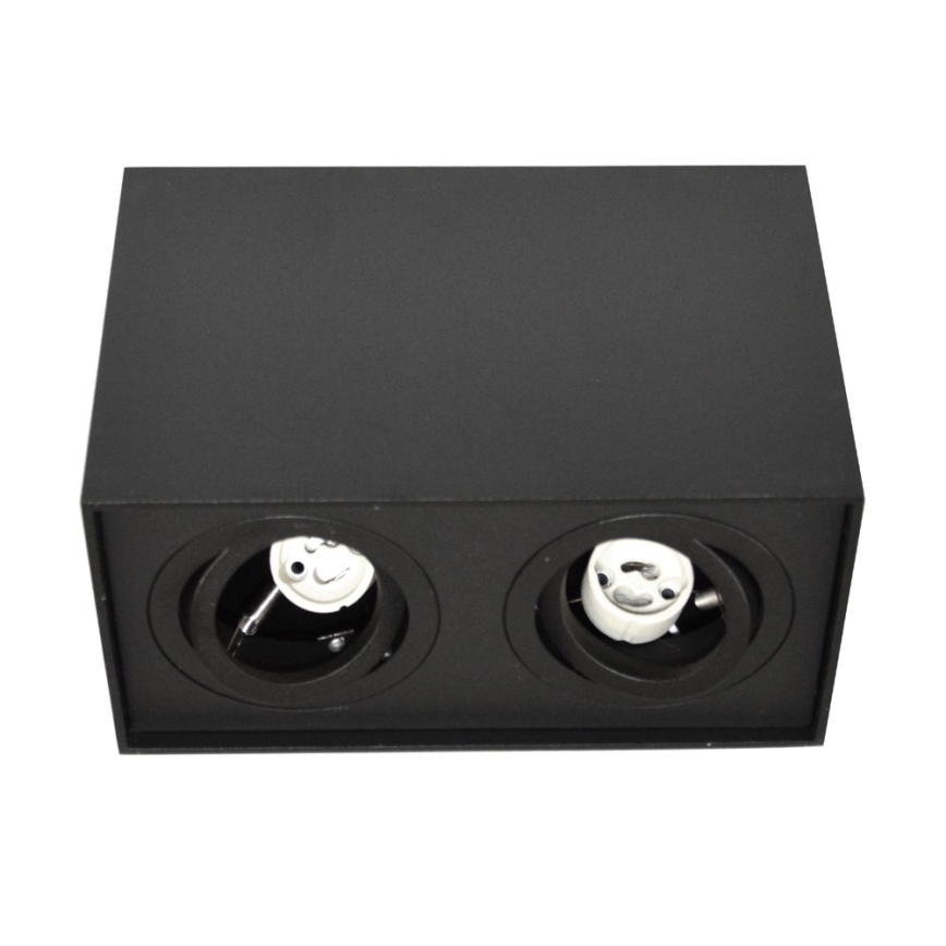 Oświetlenie punktowe SIROCO 2xGU10/30W/230V czarny